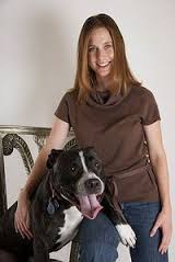 Aimee Gilbreath with dog