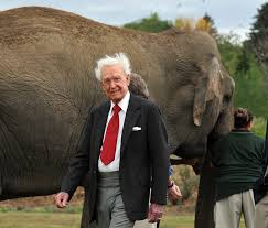 Bob Barker with Elephant