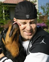 Ben Roethlisberger with dog 