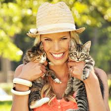 Beth Stern with two kittens