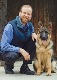 Brother Christopher Savage with Dog