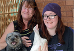 Roberta Rapo, her daughter and Chooky Wooky