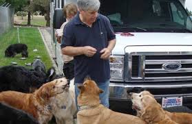 David with dogs at stop