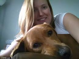 Emma Higgins with Dog