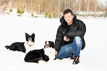 Frank Rosell with Dogs