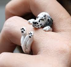 Hug Dog Ring