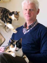 John Bradshaw with cats