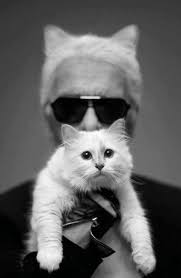 Karl Lagerfeld and his cat Choupette