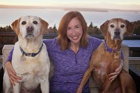 Laura Coffey with Dogs