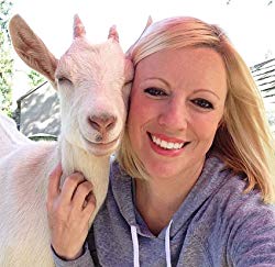 Leanne Lauricella with Goat