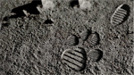 Dog Footprints on Moon