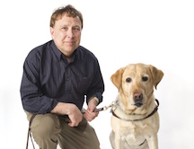 Stephen Kuusisto with Dog