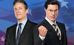 Job Stewart and Steven Colbert