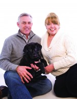 Susan and Gregg Sims with Junior