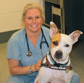 Dr. Lisa Moses with Dog