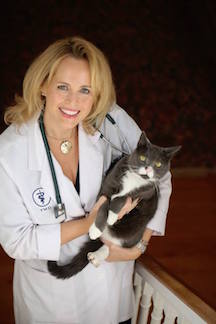 Dr. Elizabeth Bales with Cat