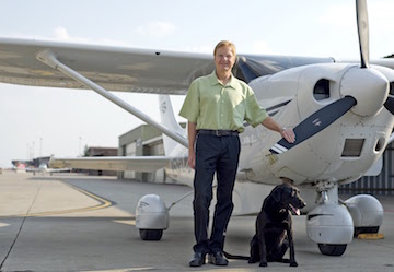 Dr. Peter Rork with Airplane