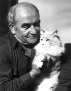 Ed Asner with Cat