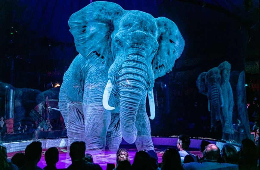 Hologram Circus Elephants