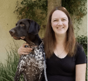 Kari Cueva with Dog Kari Cueva with Dog