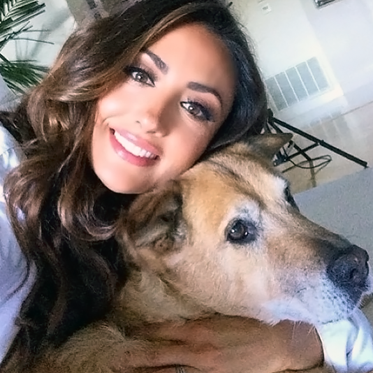 Katie Cleary with Dog