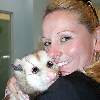 Lea Murray and her Opossums