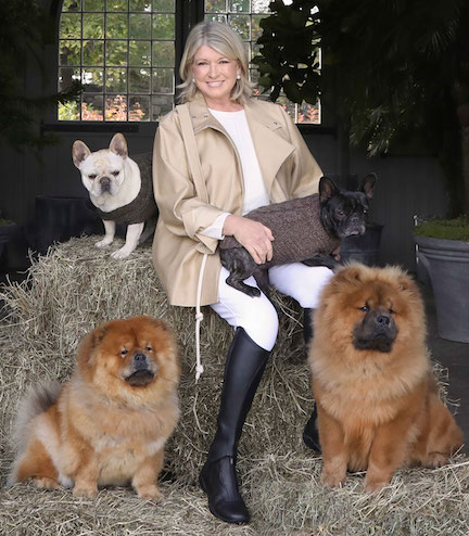 Martha Stewart with Dogs