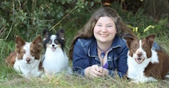 Monique Feyrecilde with Dogs