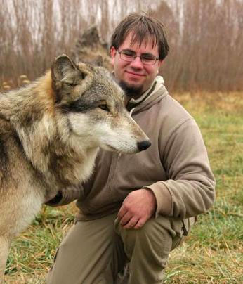 Nick Hof with Dog