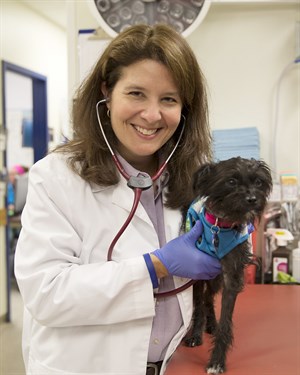 Dr. Stacy Eckman with Dog
