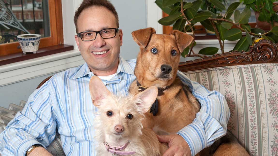 Steve Dale with Dogs