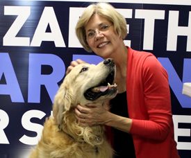 Sen. Elizabeth Warren and Bailey