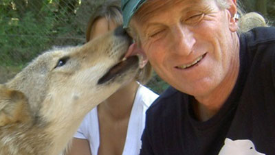 Marc Bekoff with Dog