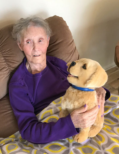 Robotic dogs for dementia patients